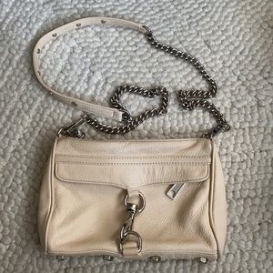 Rebecca Minkoff Leather Clutch in Nude/Blush Pink
